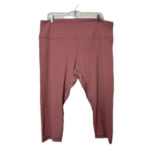 Lululemon Align high-rise crop leggings 21” Nulu Fabric Soft Cranberry Size 20